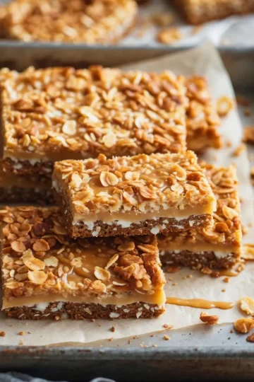 Condensed Milk ANZAC Biscuit Slab
