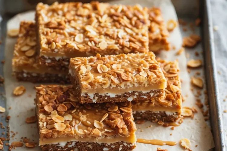 Condensed Milk ANZAC Biscuit Slab