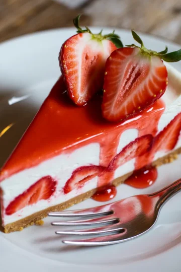 Creamy Strawberry Cheesecake