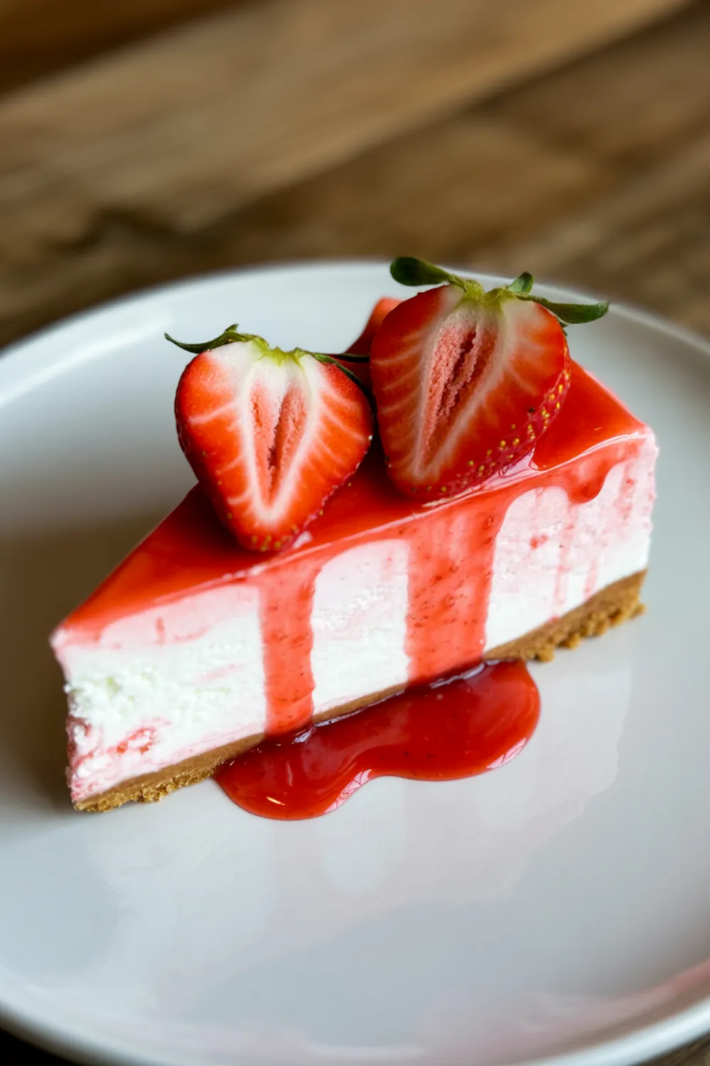 Creamy Strawberry Cheesecake