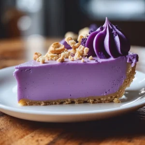 Creamy Ube Cheesecake