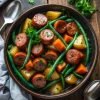 Crockpot Kielbasa and Green Beans