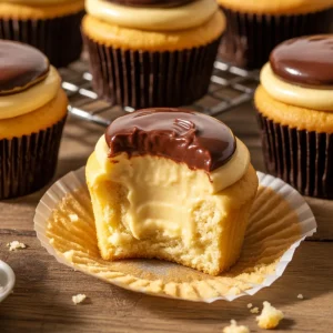 Daddy’s Boston Cream Cupcakes