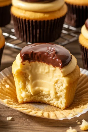 Daddy’s Boston Cream Cupcakes