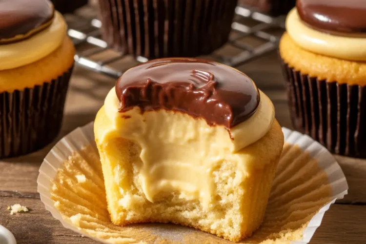 Daddy’s Boston Cream Cupcakes