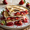 Decadent Strawberry Cheesecake Quesadillas