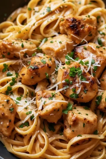 Delicious Cowboy Butter Chicken Linguine