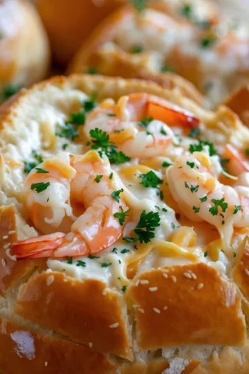 Delightful Stuffed Seafood Bread Bowl