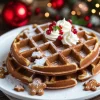 Easy Festive Gingerbread Waffles