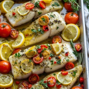 Easy Mediterranean Baked Fish
