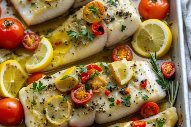 Easy Mediterranean Baked Fish