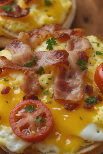English Muffin Breakfast Pizza