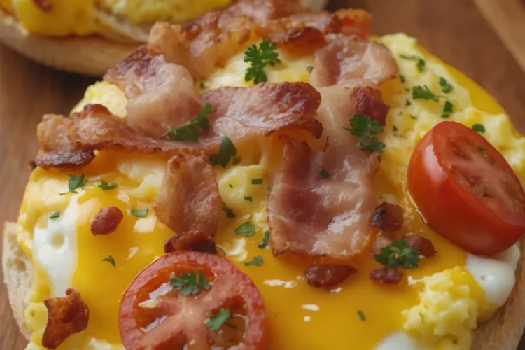 English Muffin Breakfast Pizza