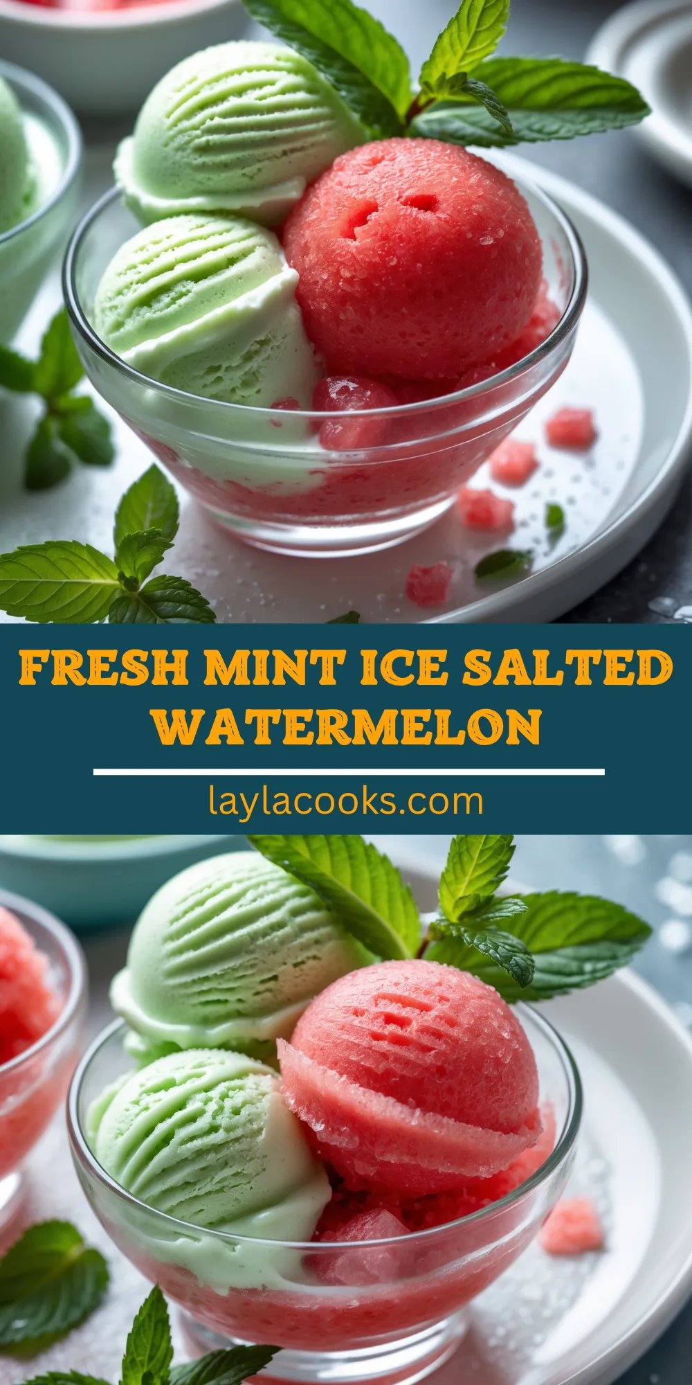 Fresh Mint Ice Salted Watermelon
