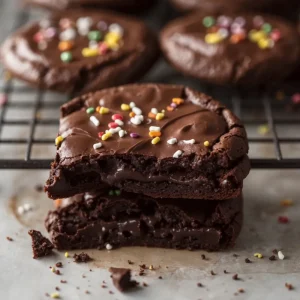 Fudgy Cosmic Brownie Cookies