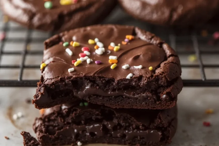 Fudgy Cosmic Brownie Cookies