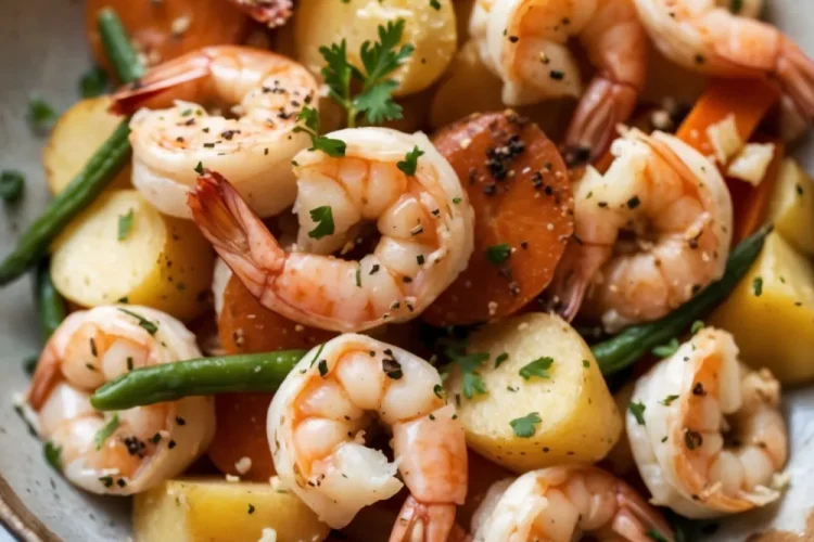 Garlic Parmesan Shrimp & Veggies