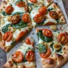 Garlic Roasted Tomato and Spinach Flatbread