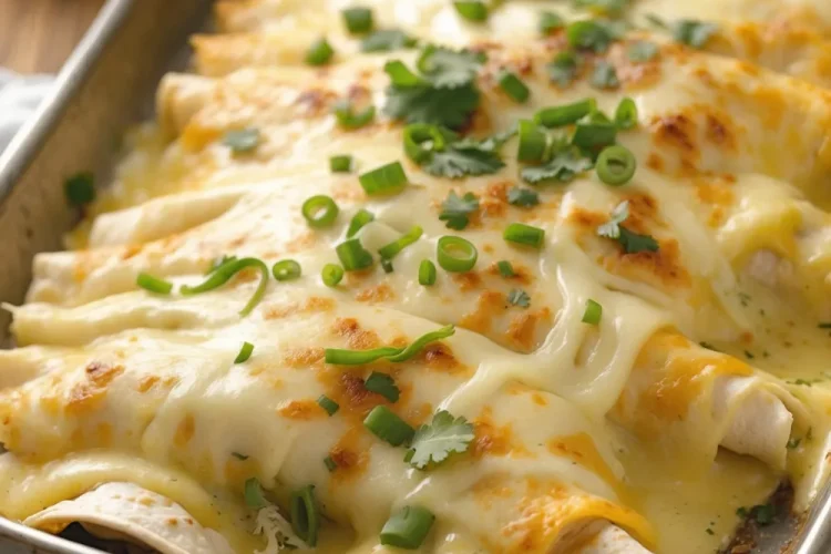Green Chile Chicken Enchiladas