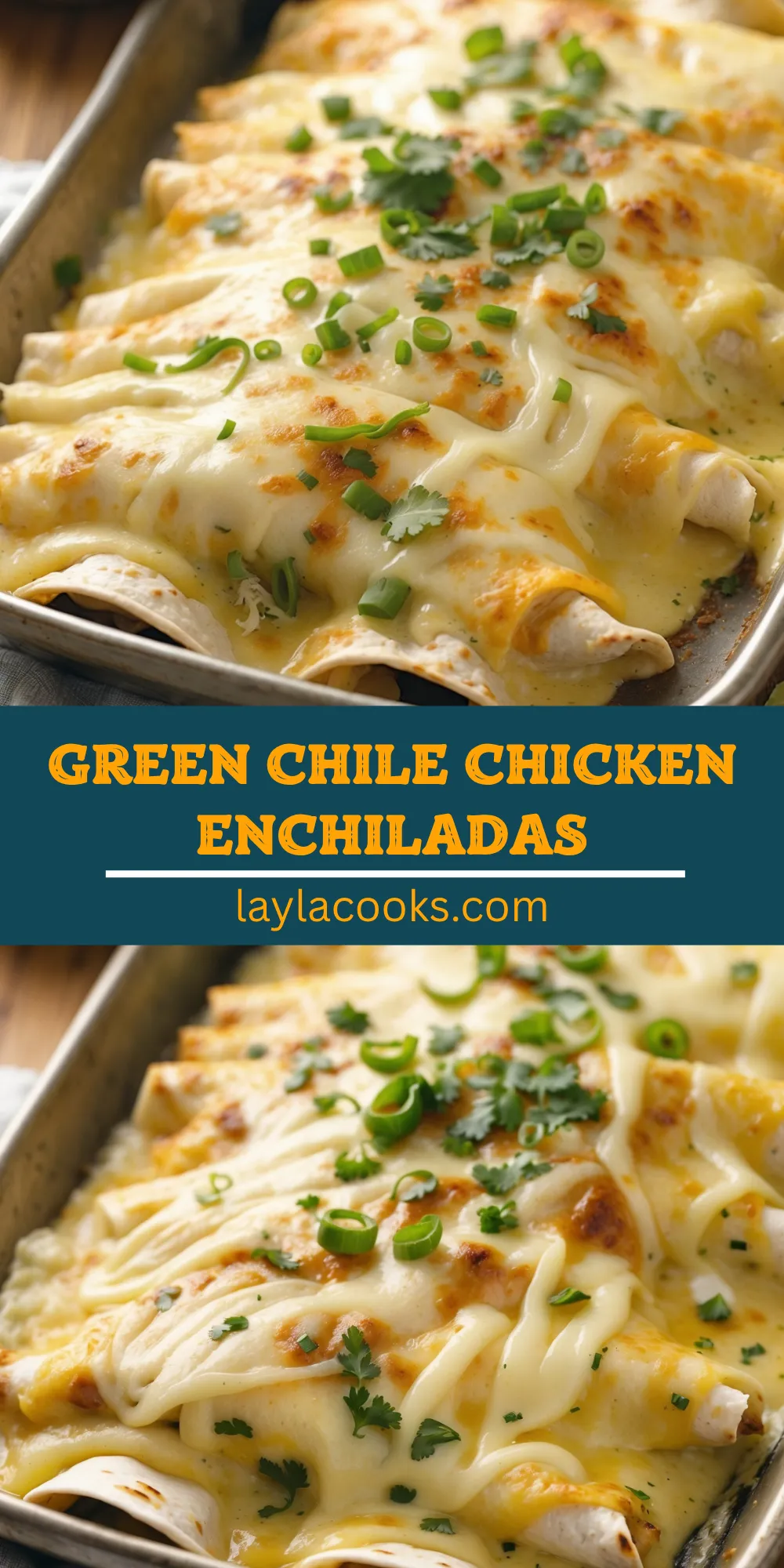 Green Chile Chicken Enchiladas