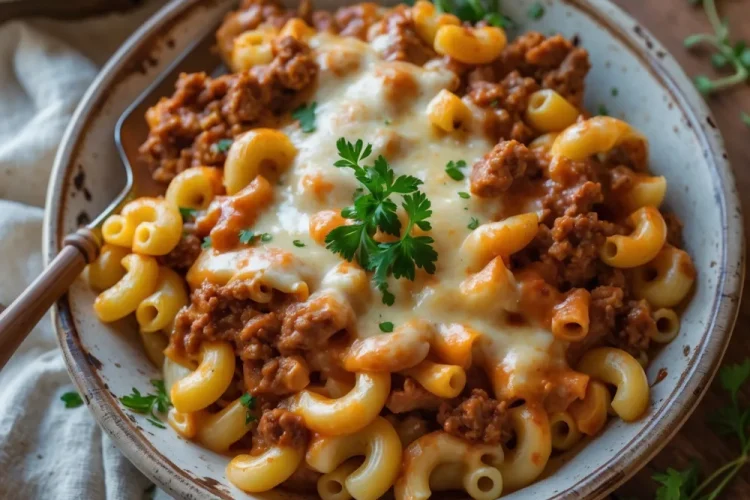 Hearty Sloppy Joe Mac & Cheese