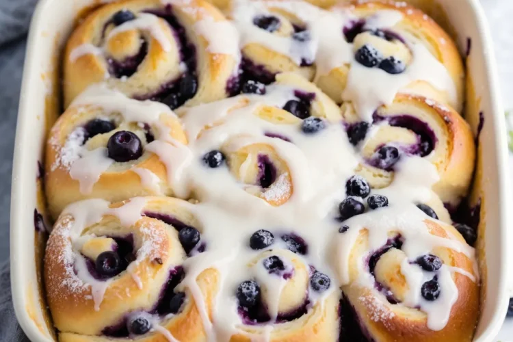 Lemon Blueberry Sweet Rolls