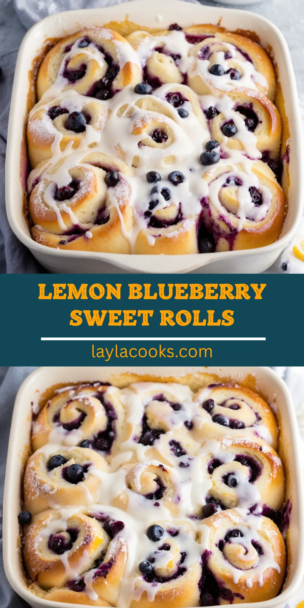 Lemon Blueberry Sweet Rolls