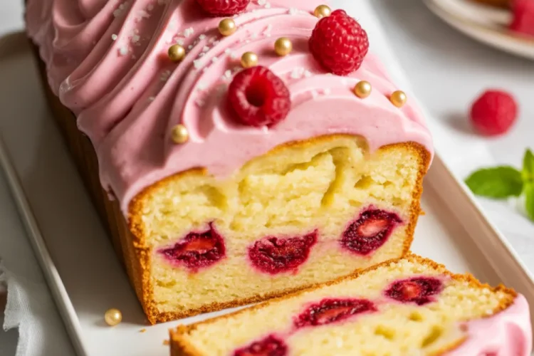 Lemon Raspberry Loaf Cake