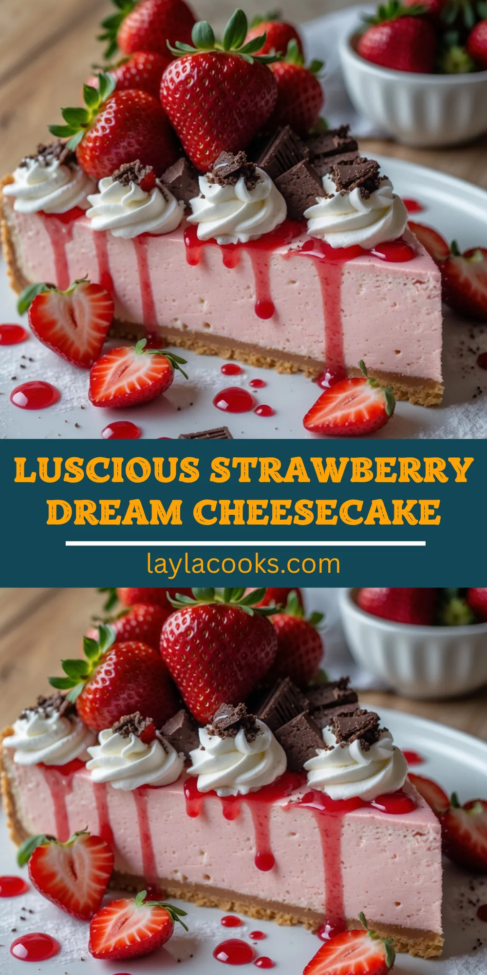 Luscious Strawberry Dream Cheesecake