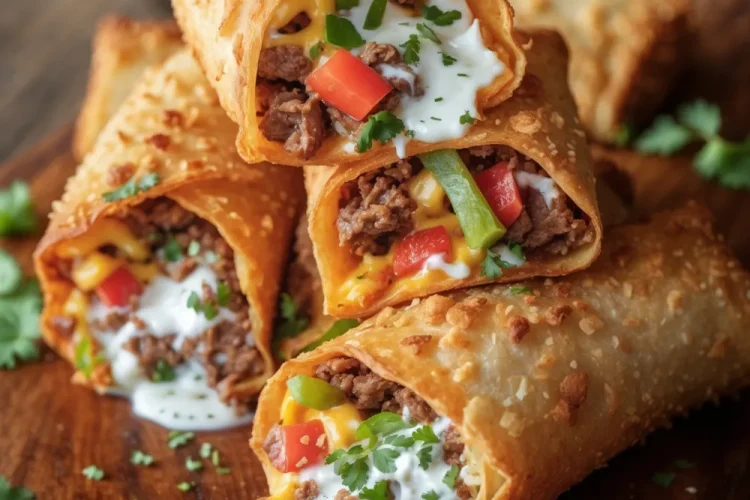 Nacho Egg Rolls