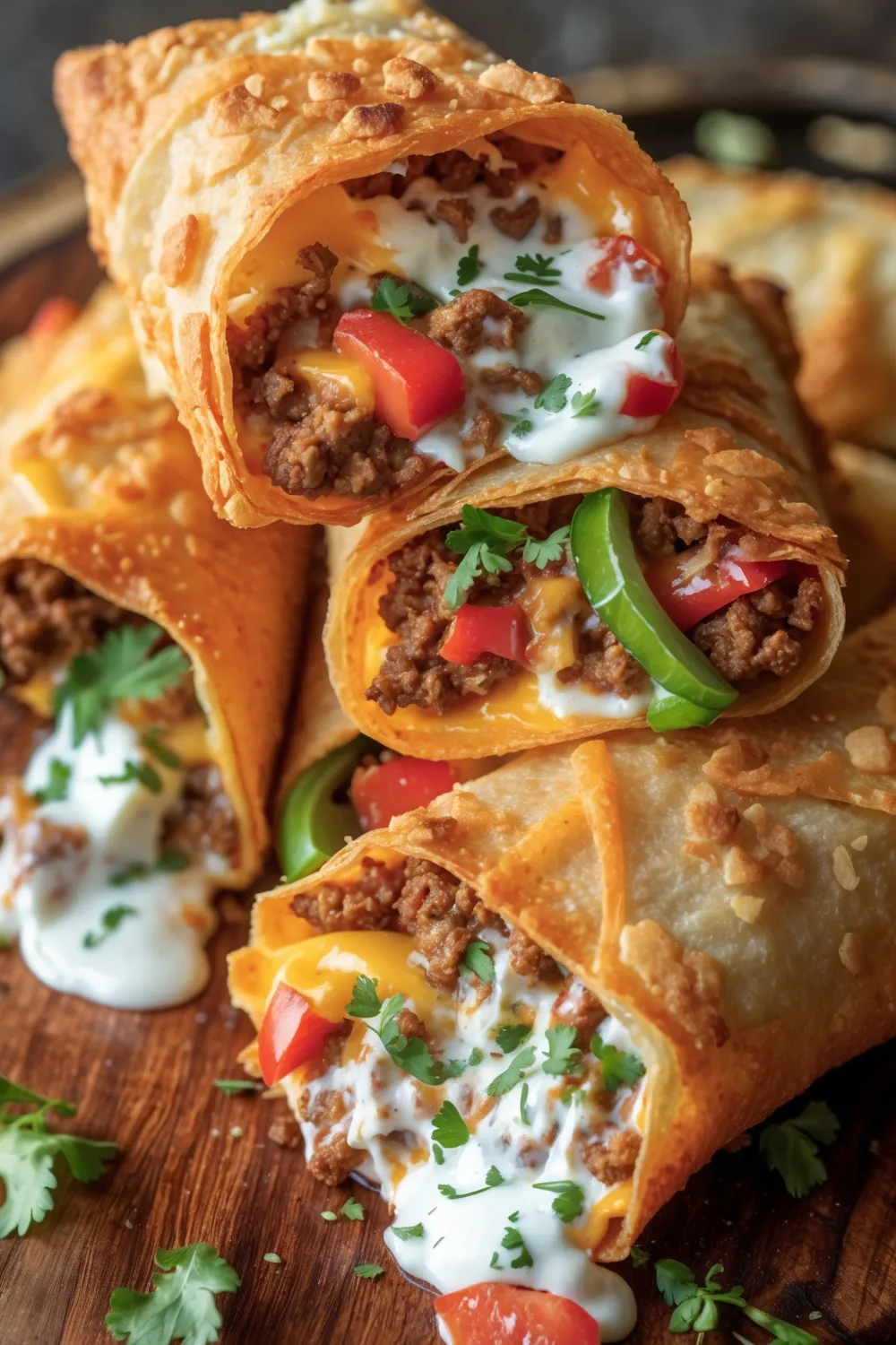 Nacho Egg Rolls