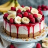 No-Bake Banana Split Cheesecake