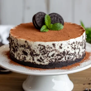 No-Bake Cookies and Cream Cheesecake