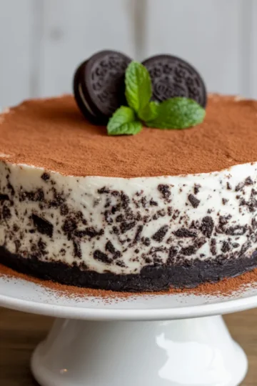 No-Bake Cookies and Cream Cheesecake