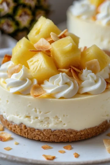 No-Bake Pineapple Heaven Cheesecake Dessert