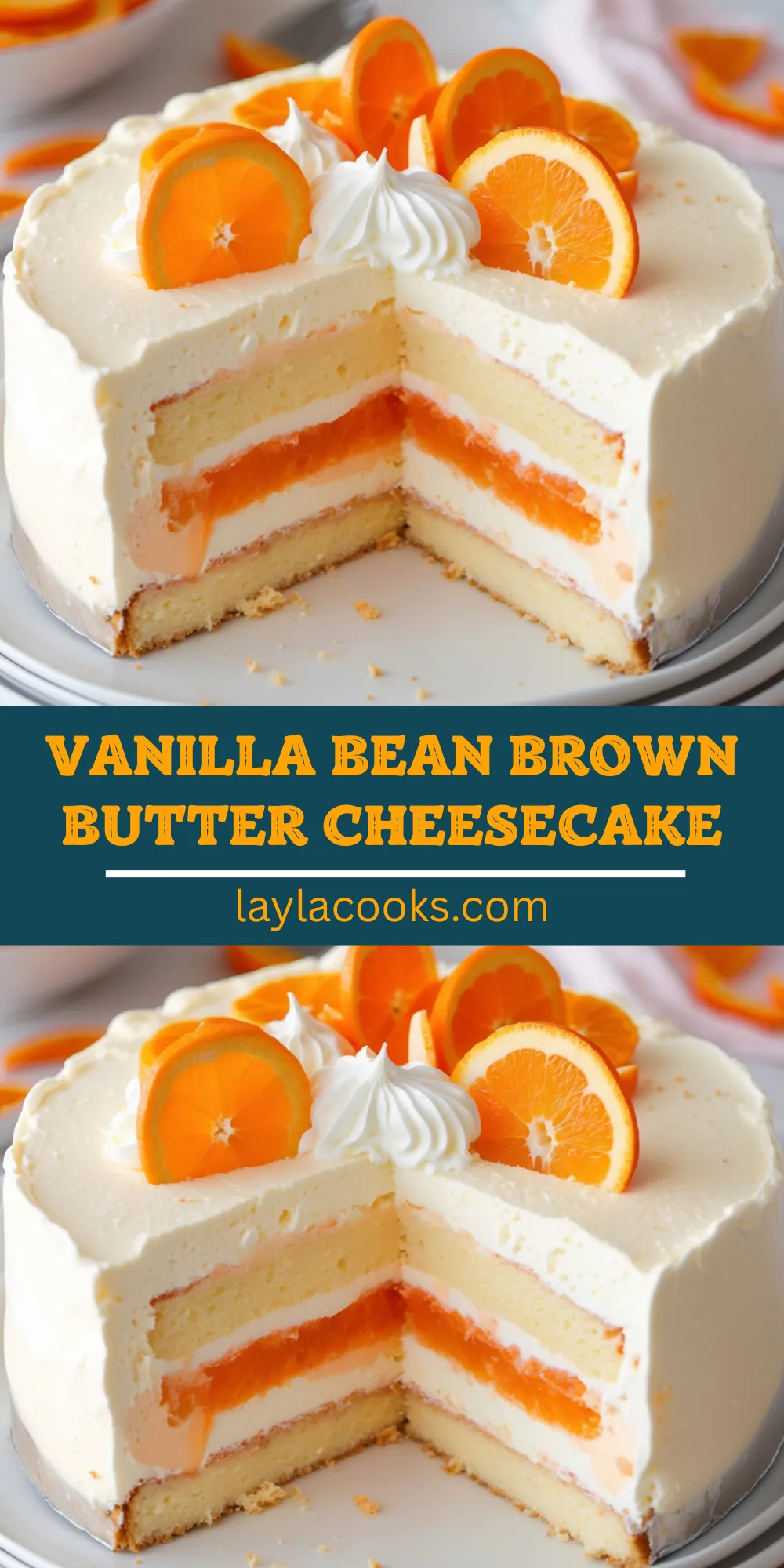 Orange Creamsicle Ice Cream Cake