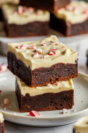 Peppermint Bark Brownies