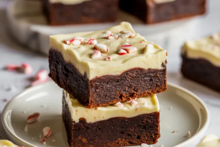 Peppermint Bark Brownies