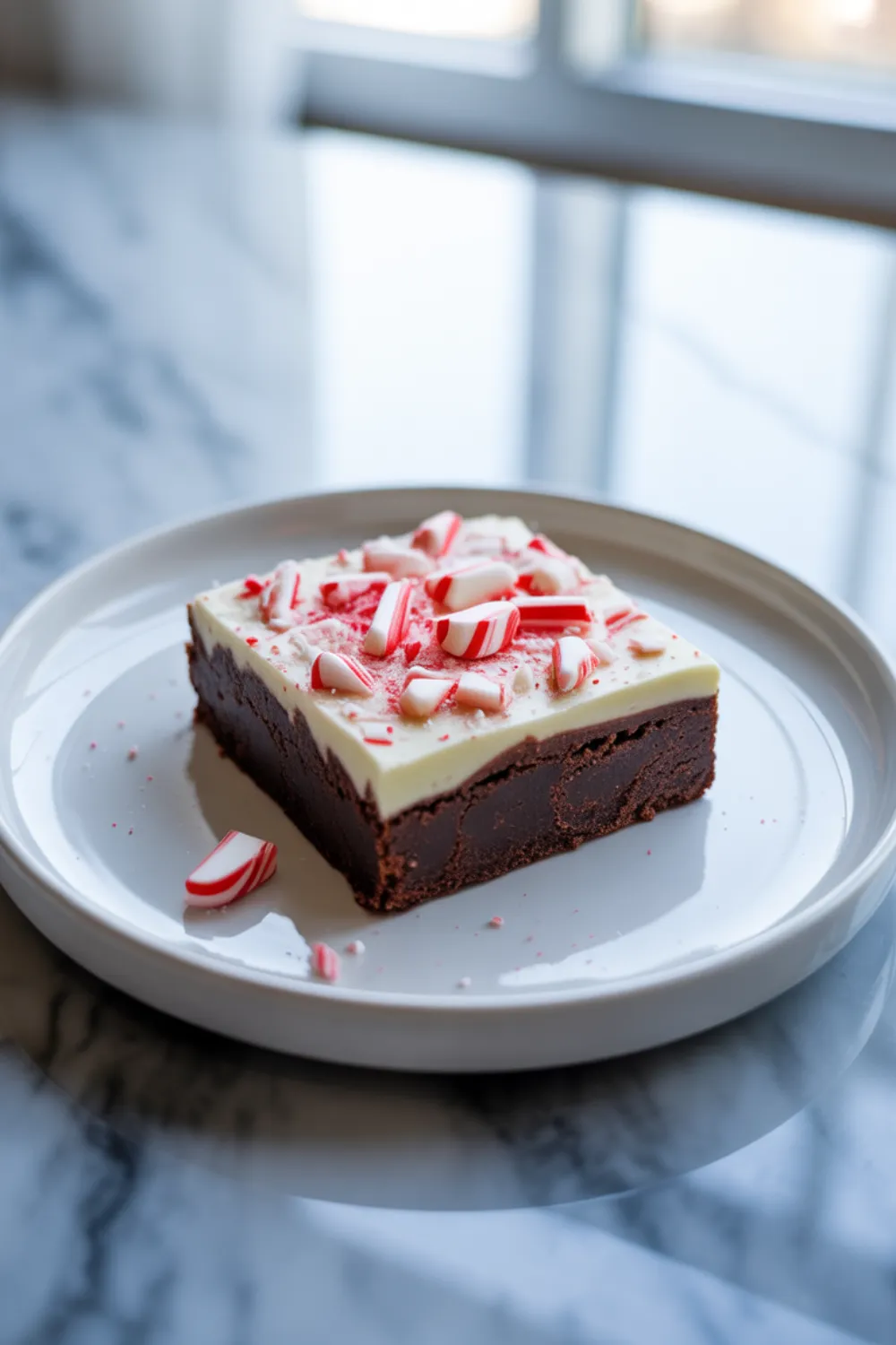 Peppermint Bark Brownies