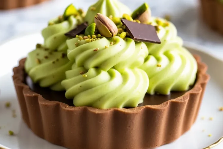 Pistachio Mousse Tarts