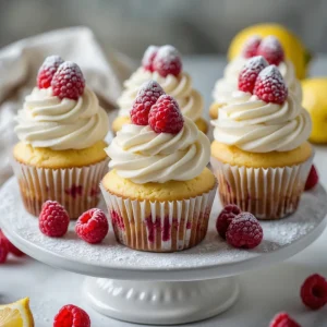 Raspberry Lemon Heaven Cupcakes