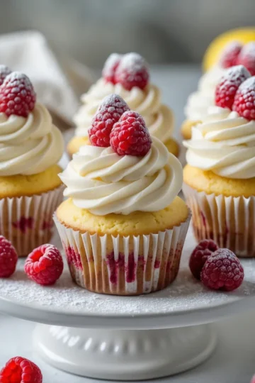 Raspberry Lemon Heaven Cupcakes