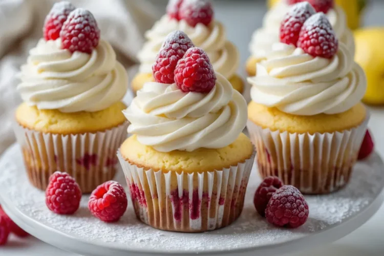 Raspberry Lemon Heaven Cupcakes