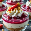 Rhubarb Cheesecake Creams Cups