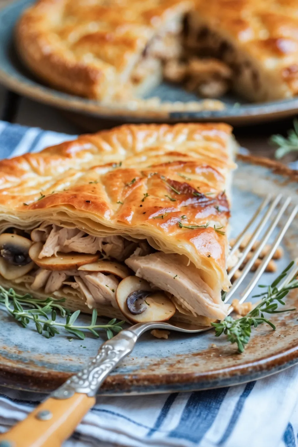Savory Chicken and Mushroom Puff Pastry Delight