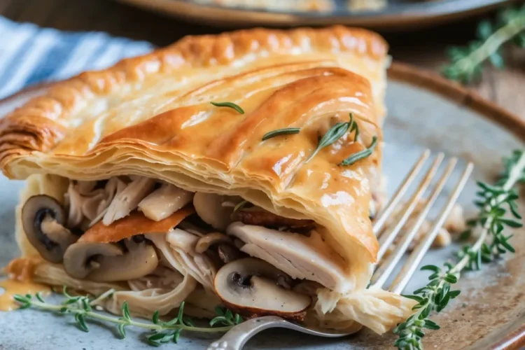 Savory Chicken and Mushroom Puff Pastry Delight