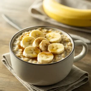 Simple Banana Oatmeal Mug Dessert