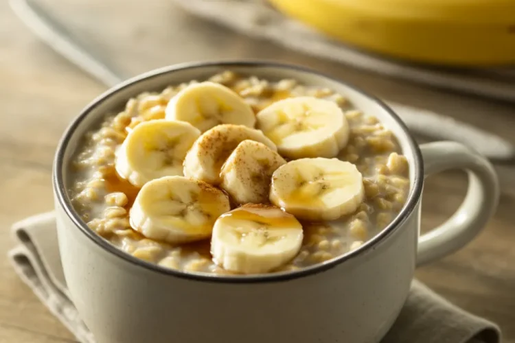 Simple Banana Oatmeal Mug Dessert
