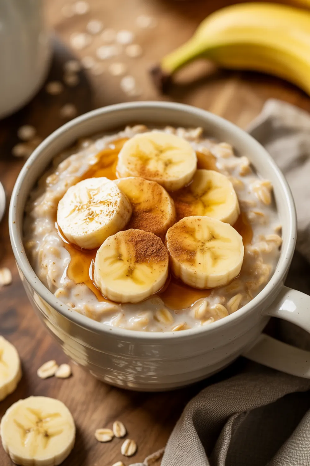 Simple Banana Oatmeal Mug Dessert