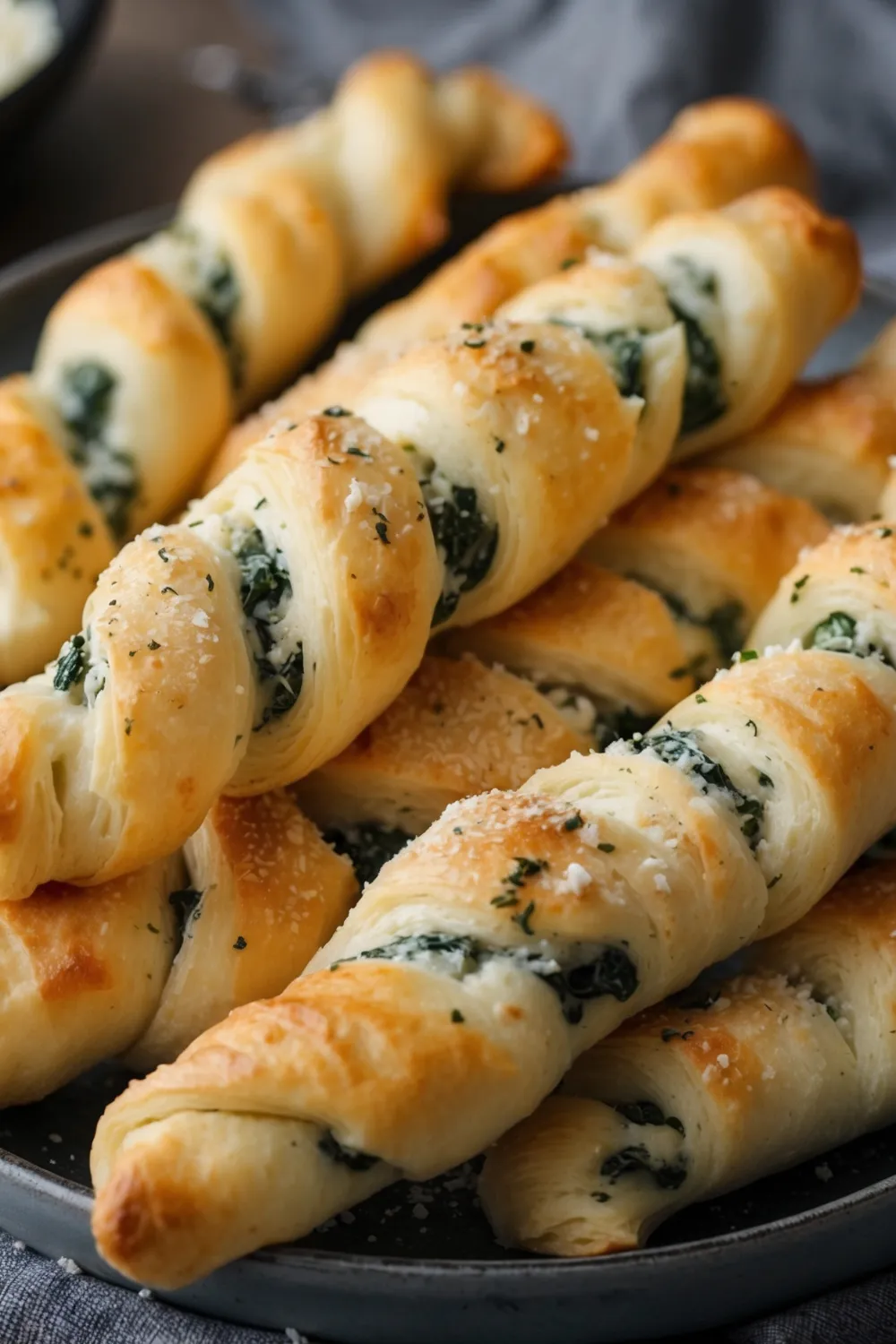 Spinach and Feta Puff Pastry Twists